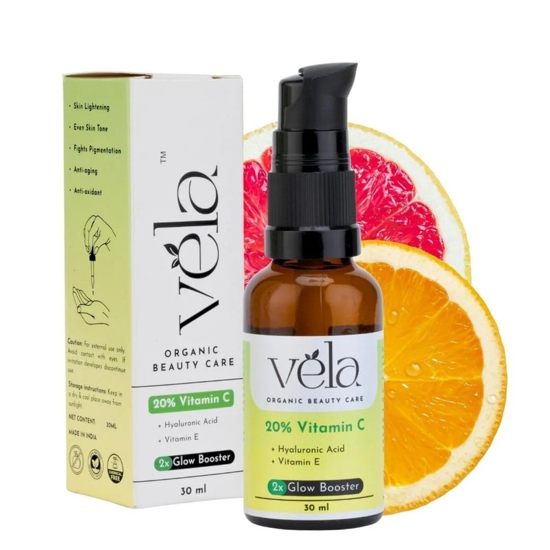 Vela’s 20% Vitamin C Glow Booster Face Serum For Brightening Skin 30ml