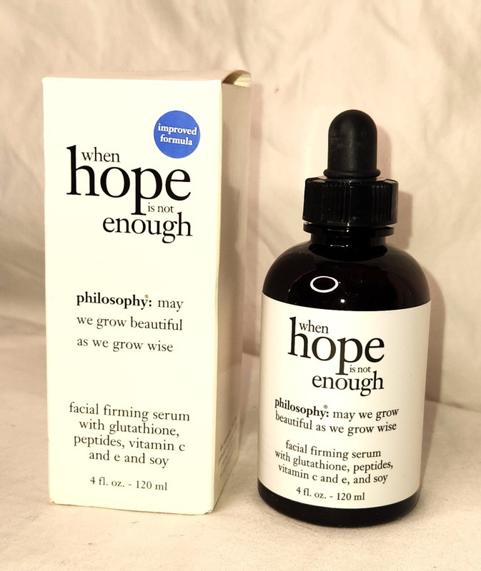 New Philosophy When Hope Is Not Enough Facial Firming Serum – 4oz