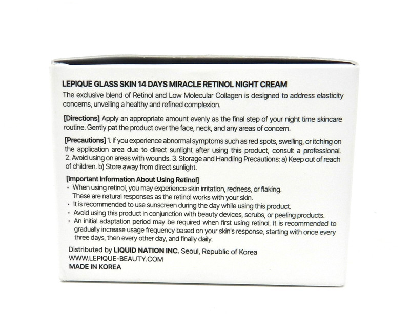 Lepique Glass Skin 14Days Miracle Retinol Night Cream 50 mL 1.69 oz gallery