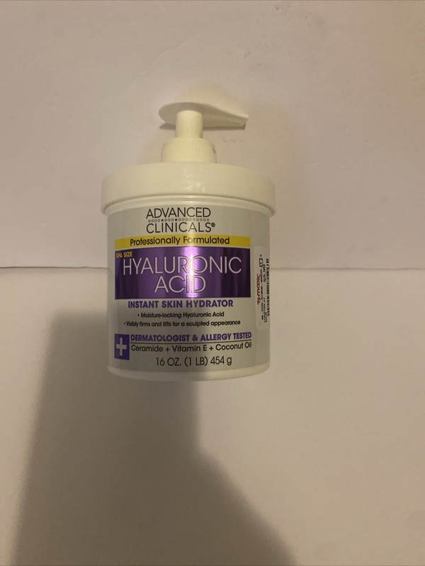 Advanced Clinicals Anti-aging Hyaluronic Acid Face Cream, 454g (AC091)