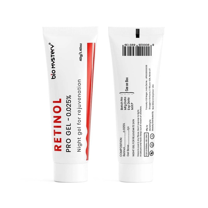 Bio Mystery Retinol Pro Night Gel 0.025% for Face - 40 gm Free Shipping gallery