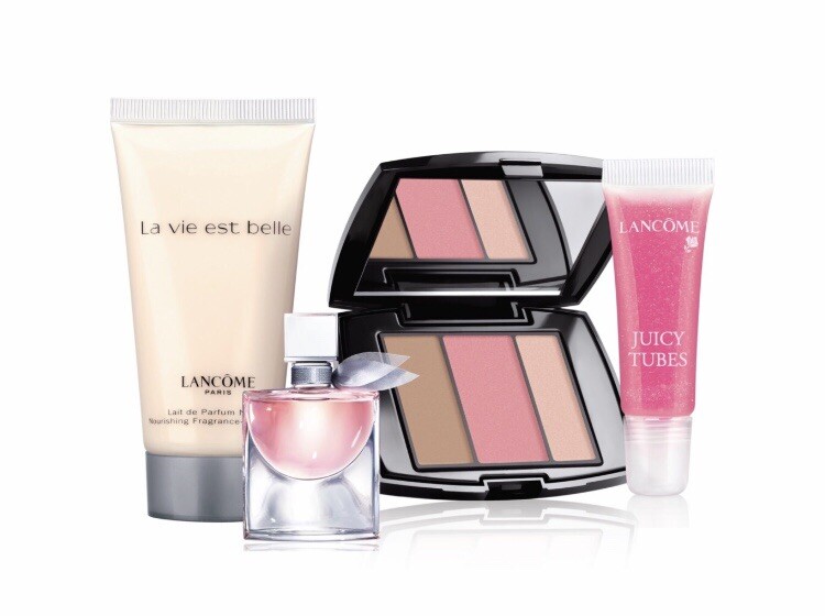 Lancôme Blush Palette , Body Lotion Juicy Tube in Miracle ,Eau de Parfum Lot 4