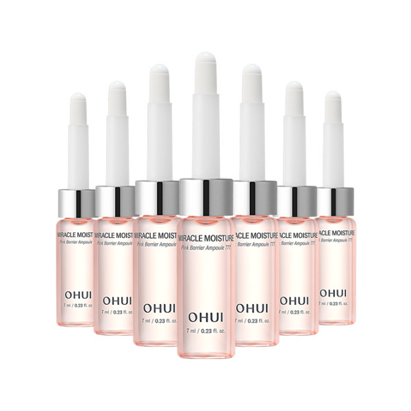 OHUI Miracle Moisture Pink Barrier Ampoule 777 (7ml x 7ea) O HUI