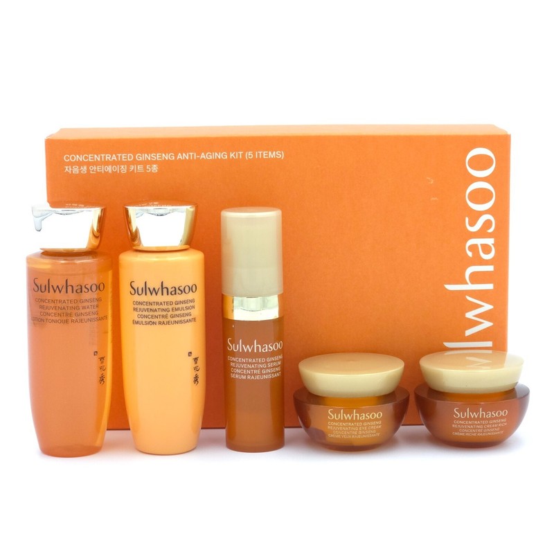 Sulwhasoo Concentrated Ginseng Anti Aging Kit 5 Items Anti Wrinkle K-Beauty