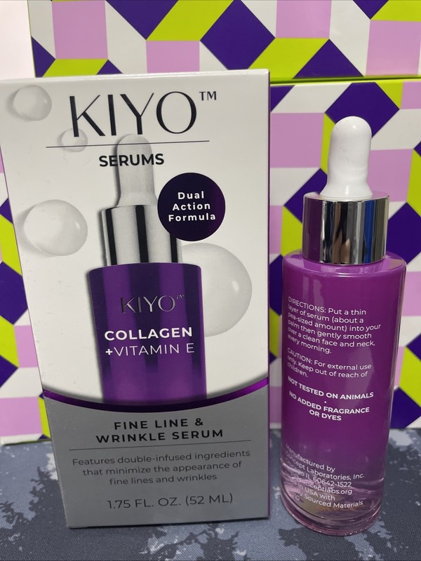 Kiyo Collagen + Vitamin E Fine Line & Wrinkle Serum.Dual Action. 1.75 fl oz New gallery