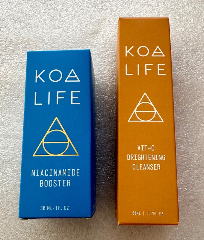 KOA Life® Niacinamide Booster & VIT-C Brightening Cleanser Ki t – Brand New
