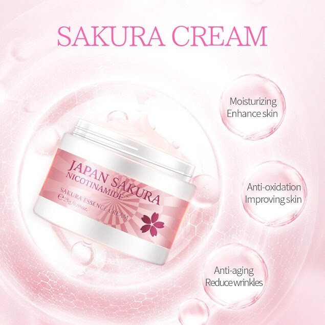 6Pcs Cherry Blossom Moisturizing Repair Anti-Aging-Wrinkle Whitening Face Creams gallery