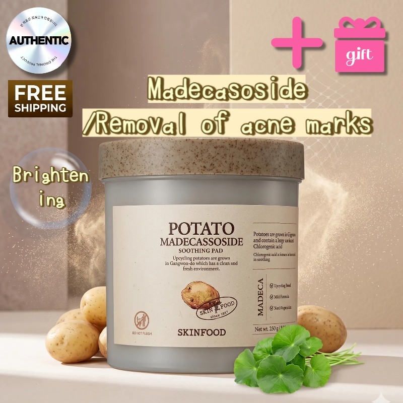 SKINFOOD Potato Madecassoside Soothing Pad 60s Cooling Redness Relief K-Beauty