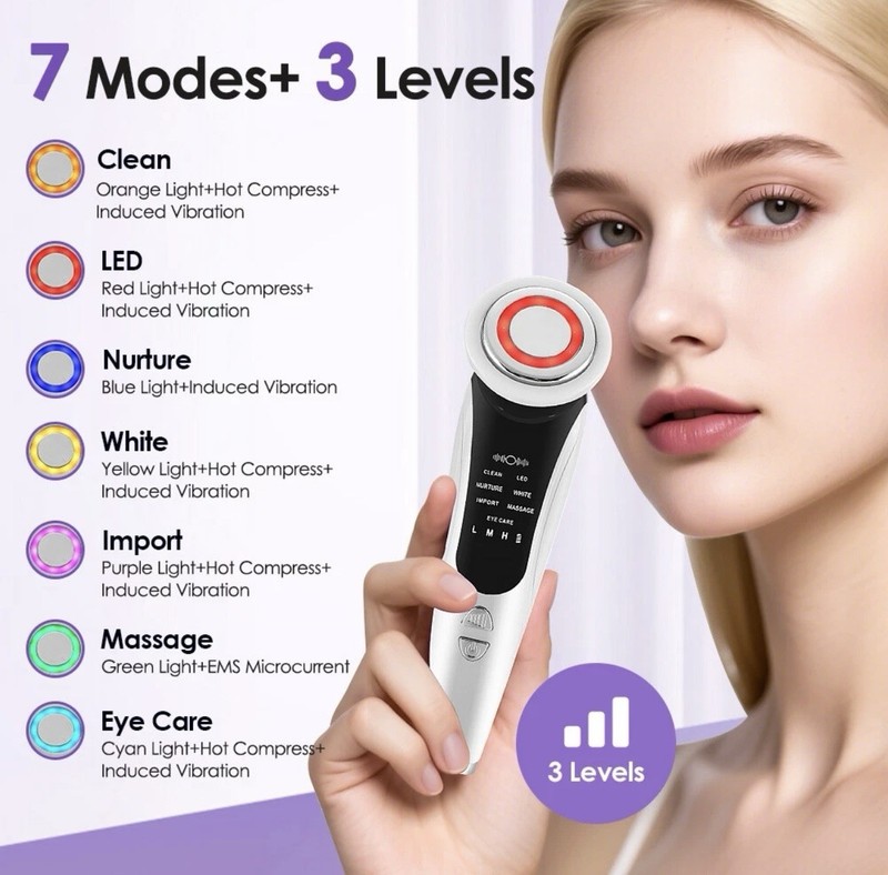 7 In 1 Facial Massager Rejuvenation Skin Tightening Beauty Device New gallery