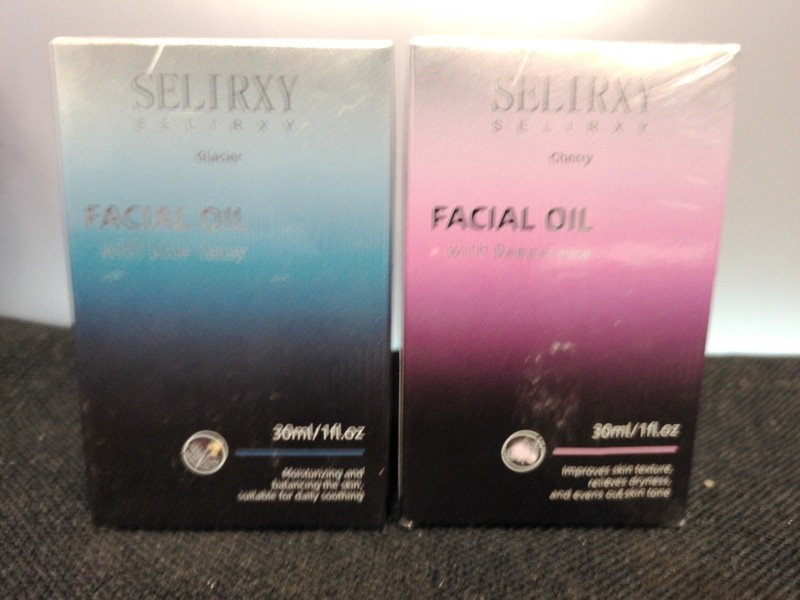 Facial Oil with Blue Tansy and Facial Oil with Damascena 30ml each LOT 2