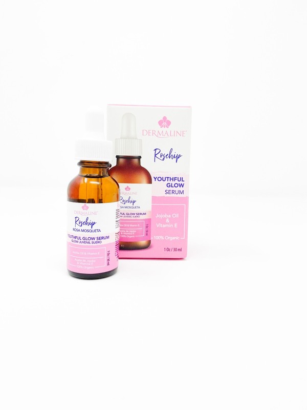 DERMALINE Rosehip youth glow juvenil serum, 1oz/30ml