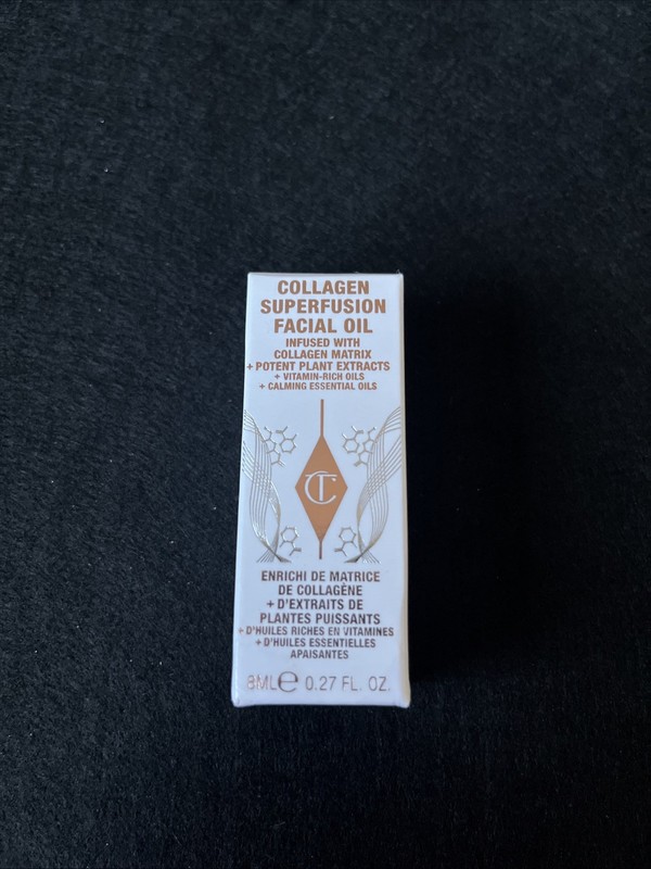 Travel Charlotte Tilbury Collagen Superfusion Facial Oil .27fl oz 8ml New In Box