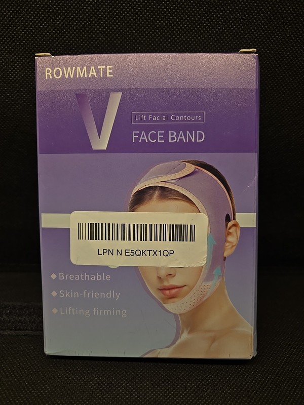 Rowmate V Lift Facial Contour Face Band, Breathable Lifting Firming Adjustable N