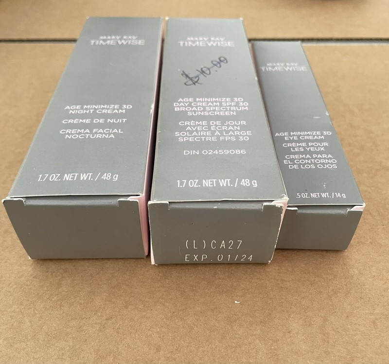 MaryKay TimeWise (normal 2 dry) Skincare set of 3 day, night and eye creams gallery