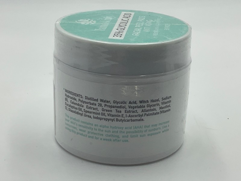 35% Glycolic Acid Pads for Face & Body, Exfoliating Facial Peel, AHA Resurfacing gallery
