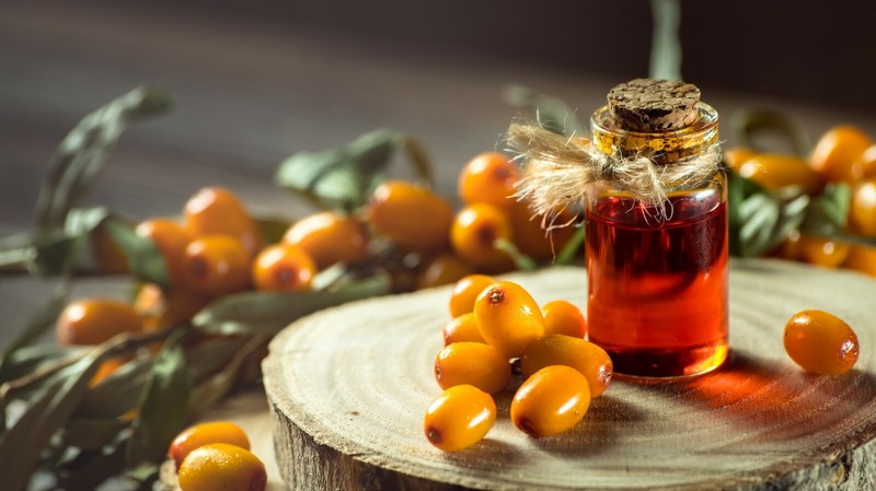 Sea buckthorn seed oil organic 100% pure unrefined partial filter non gmo 8 oz gallery