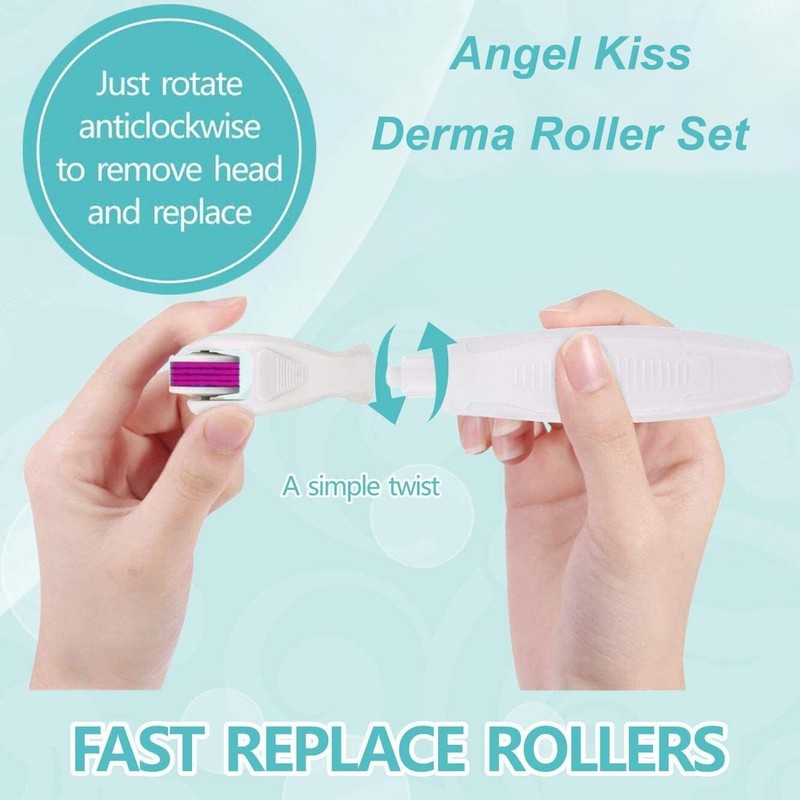 4-in-1 Titanium Microneedling Roller Kit - Face & Body Beauty Essentials gallery