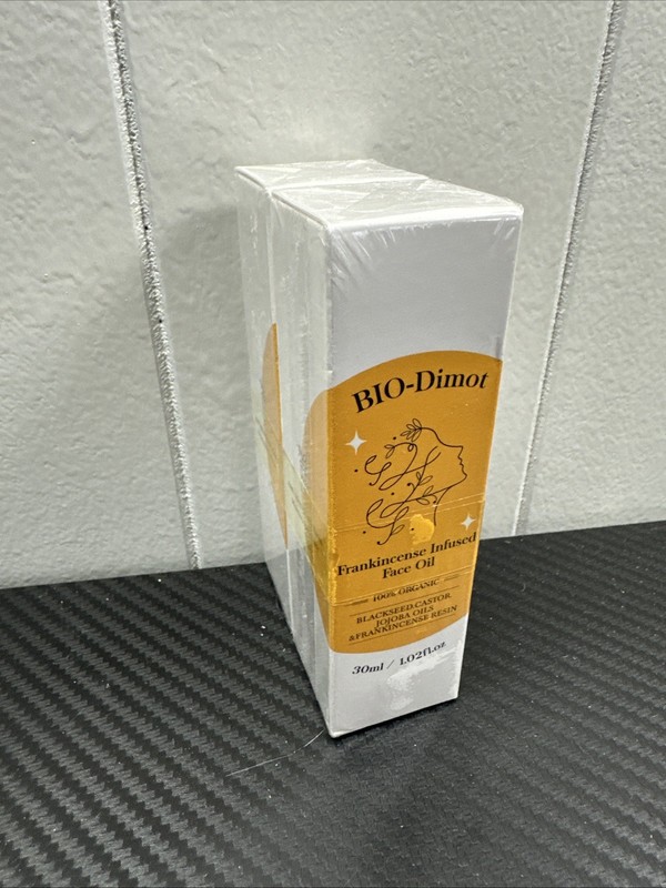 2 Pack Bio-Dimot Frankinscense Infused Face Oil Jojoba Blackseed 1.02oz 03/27 R3