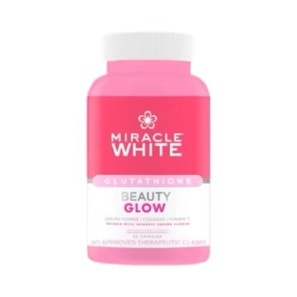 Miracle White Glutathione Beauty Glow, 30 Capsules