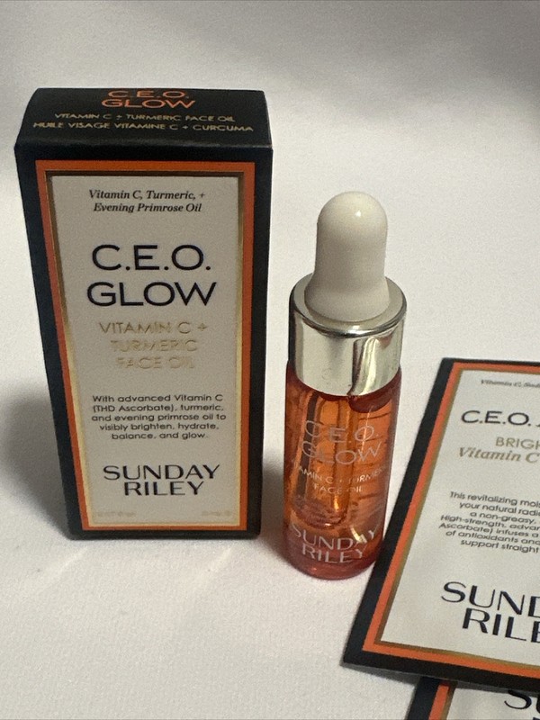 Sunday Riley CEO Glow Vitamin C Tumeric Face Oil 5ml + 5 Bonus Afterglow 1ml gallery