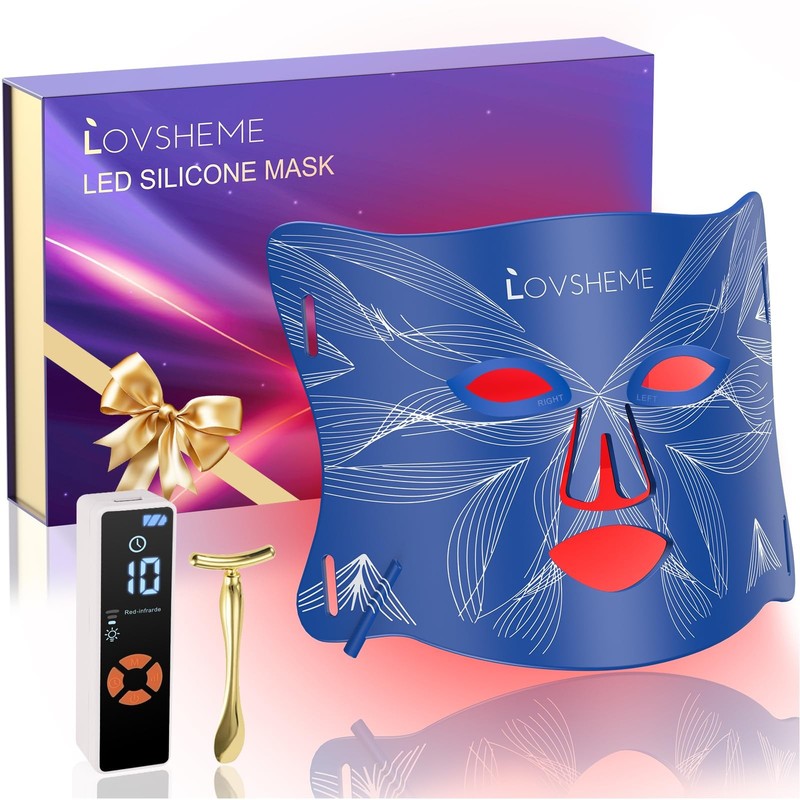 Red Light Therapy for Face, LED Face Mask Light Therapy, Red Light Therapy Ma…