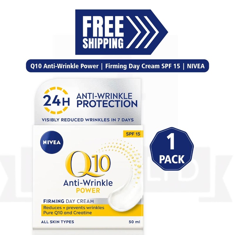 NIVEA Q10 Power Anti-Wrinkle Firming Day Cream SPF15 Skincare 50ml