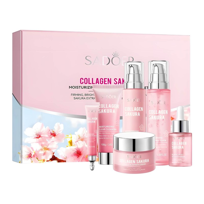 AntiAging SkinCare Kit for Older Skin-Cleanser, Serum, Peel, Toner, Moisturizer