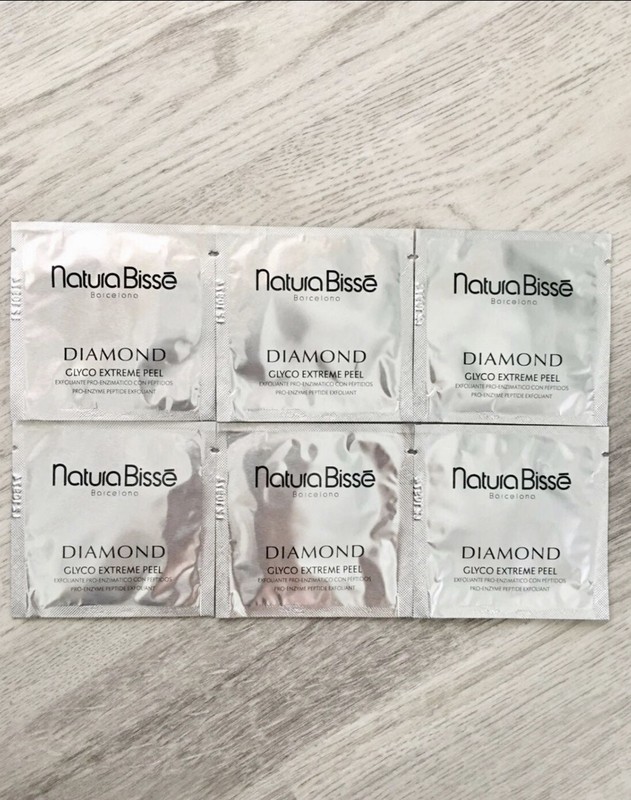 Natura Bisse Diamond Glyco Extreme Peel Pro Enzyme Peptide Exfoliant 6 Packets