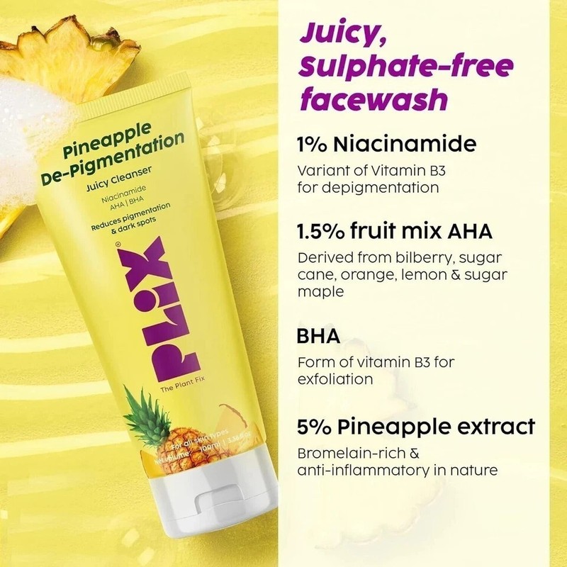 PLIX - THE PLANT FIX Pineapple Depigmentation Regime Kit for Bright & Even Skin gallery