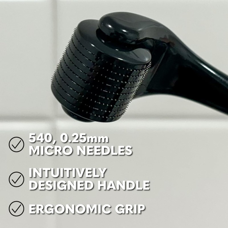 The Beard Club Derma Roller for Face, Body and Scalp - Microneedling Roller for gallery