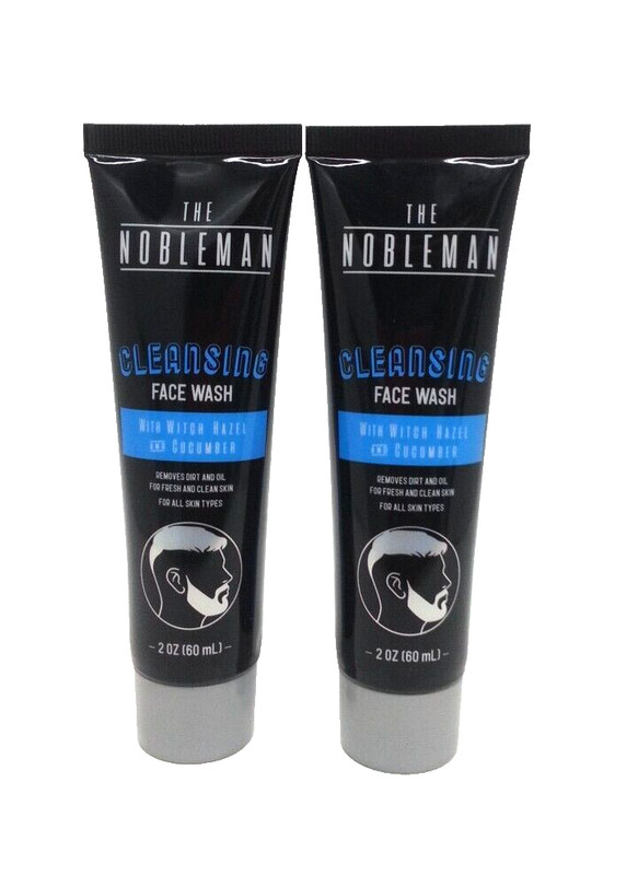 ( LOT 2 ) The Nobleman Cleansing Face Wash w/ Witch Hazel & Cucumber 2 oz Each
