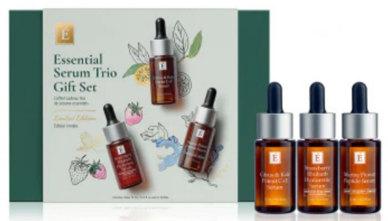 NIB EMINENCE ORGANIC SKIN CARE SERUM TRIO GIFT SET LTD EDITION 0.5 OZ/15ml X3