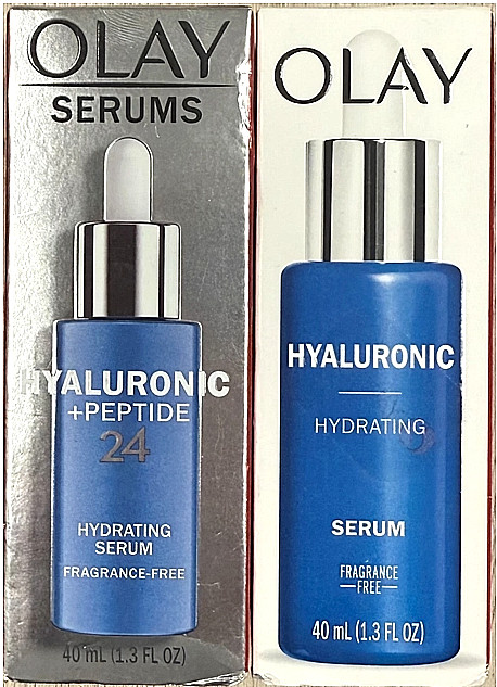 OLAY REGENERIST Hyaluronic Hydrating Facial Serum Fragrance-Free 1.3oz-Pack of 2