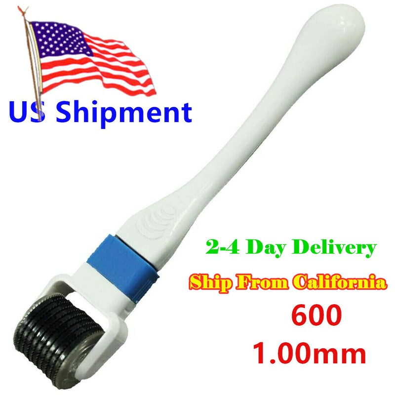 EZGO 600 1.0mm Derma Roller Dermaroller Beauty Micro Needle Skin Care 360°