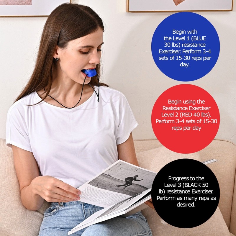 Jaw and Neck Exerciser, Define Your Jawline, Slim and Tone Your Face - Pack of 3 gallery