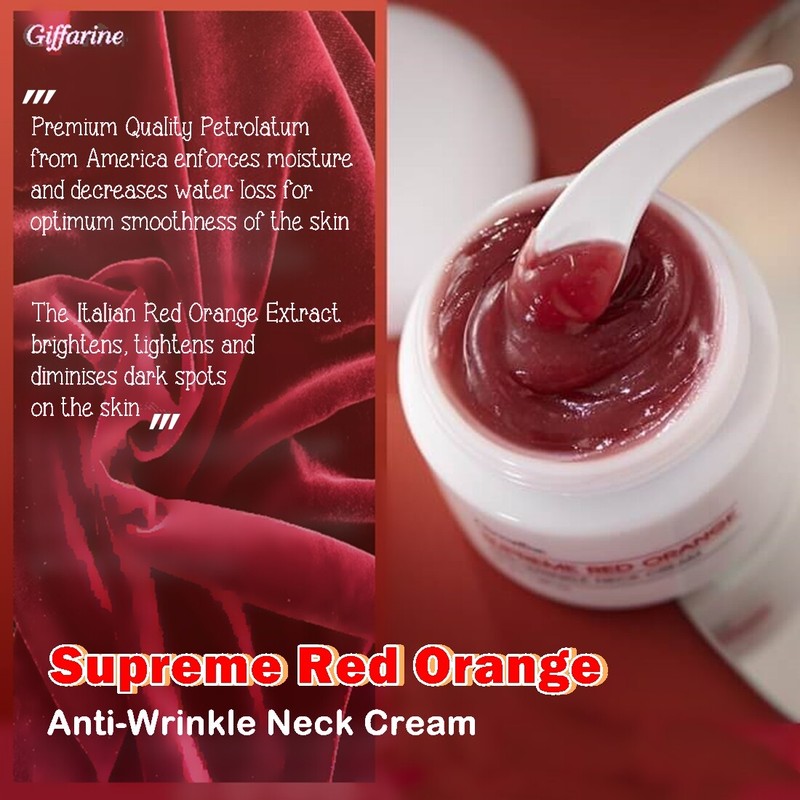Supreme Red Orange Anti-Wrinkle Neck Cream GIFFARINE 45g. gallery