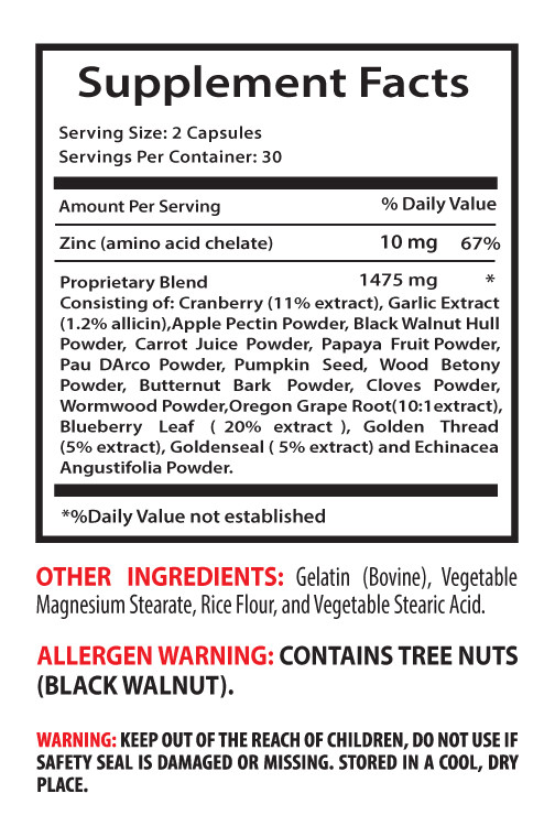 parasite free - GRAVIOLA - ANTI-PARASITES COMBO 2B - black walnut gallery