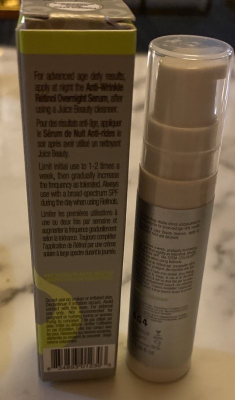 JUICE BEAUTY Stem Cellular Anti-Wrinkle Retinol Overnight Serum 0.26 oz NIB gallery