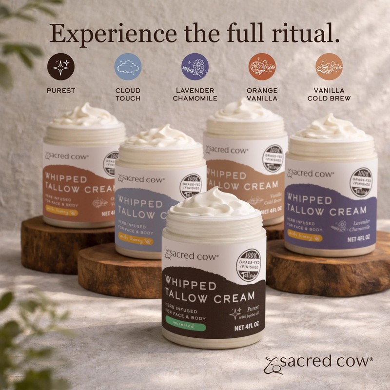SACRED COW 100% Pure Organic Grass Fed Beef Tallow for Skin Care, Face Moistu... gallery