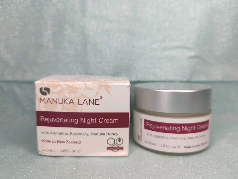 2X- Manuka Lane Rejuvenating Night Cream Rosemary & Honey 1.69oz Exp. 6/2026 gallery