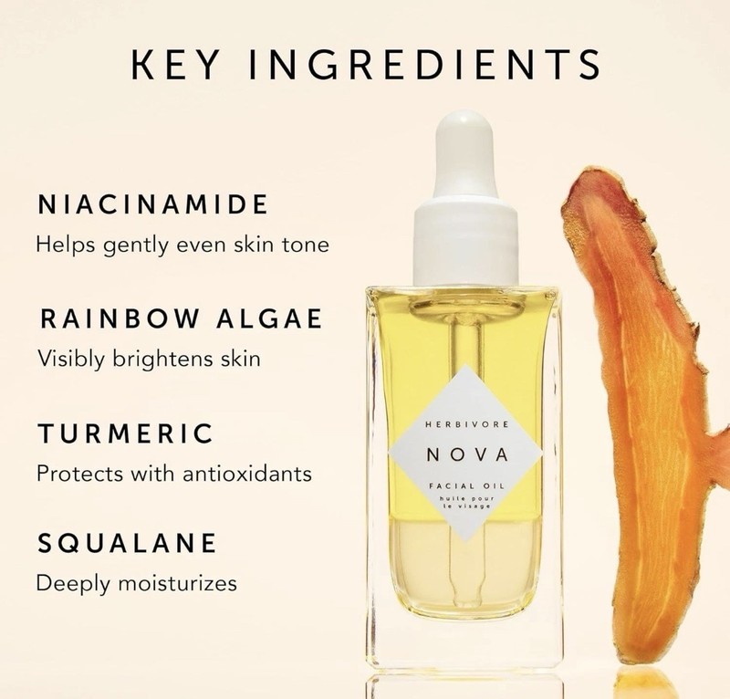HERBIVORE Nova Facial Oil - Bi-Phase Oil with Tumeric + Niacinamide 1.7 fl oz gallery