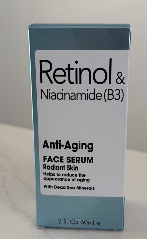 Retinol Niacinamide B3 Face Serum Dead Sea Minerals 2 oz Spa Cosmetics NEW