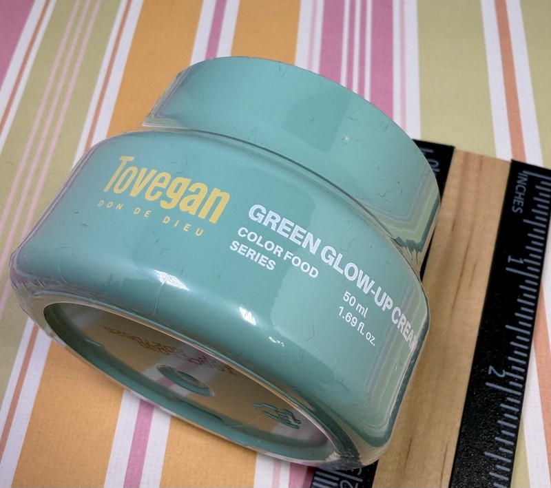 Tovegan Green Glow Up Cream Full Size 1.69oz Face Cream New Sealed Ex 05/27/2027