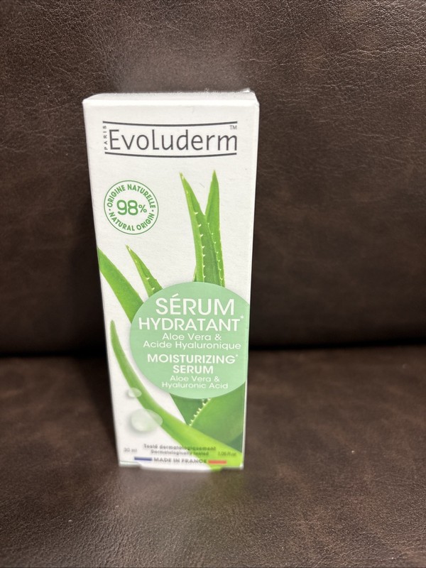 Evoluderm Moisturizing Serum Aloe Vera & Hyaluronic Acid 1.05 fl oz; Exp. 03/28