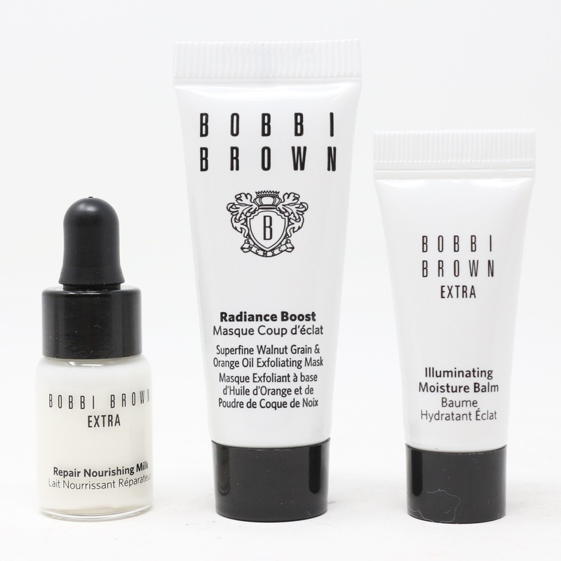 Bobbi Brown Mini Glow 3pc Set: Ex Illum Balm 5ml+Rad Mask 7ml+Repair Milk 3ml
