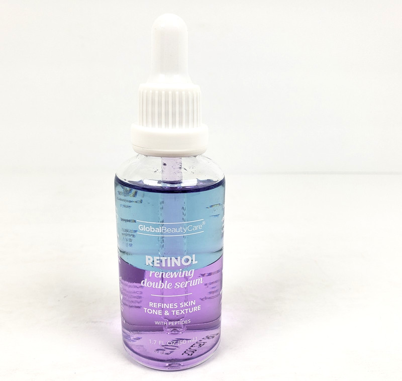 Global Beauty Care Skin Tone Texture Peptides Retinol Renewing Double Face Serum