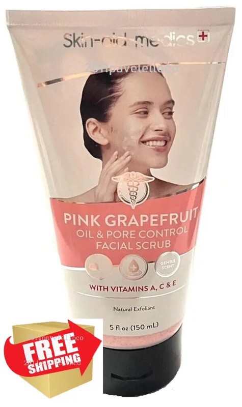 Skin Aid Medics PINK GRAPEFRUIT Facial Scrub * 5 fl oz w/ Vitamins