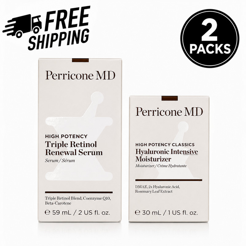 Perricone MD Retinol Serum + Hyaluronic Moisturizer 2 Pack Set gallery
