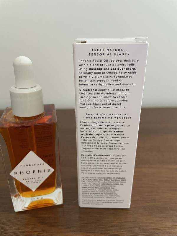 Herbivore Phoenix Rose Hip + Sea Buckthorn Deep Renewal Facial Oil 1.7 oz NEW gallery