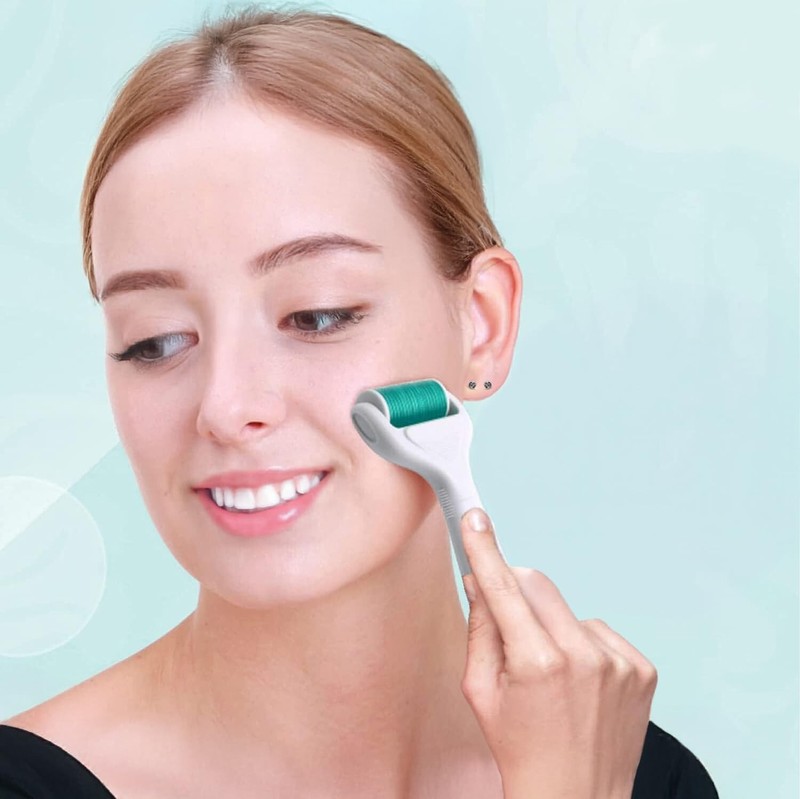 4-in-1 Titanium Microneedling Roller Kit - Face & Body Beauty Essentials gallery